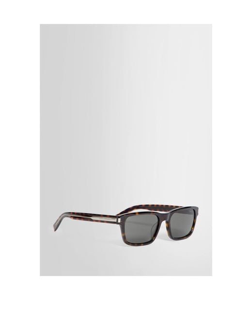 Saint Laurent Gray Eyewear Sl 662 Rectangular Frame Sunglasses for men