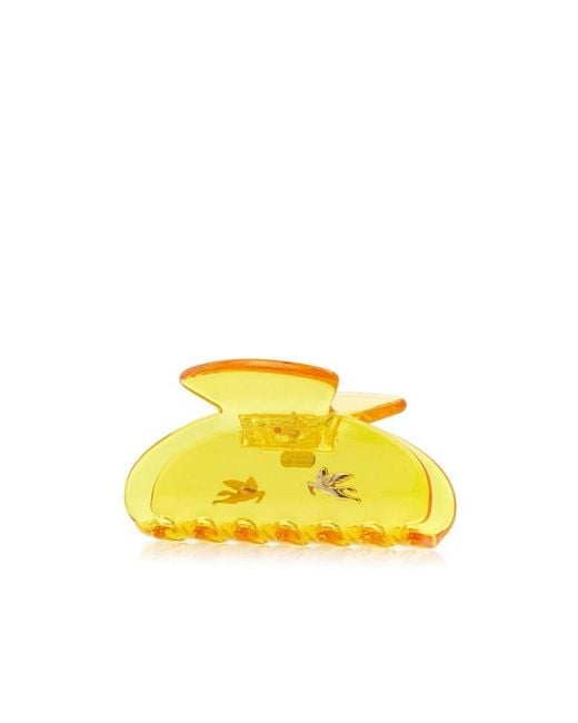 Etro Yellow Logo Hairpin