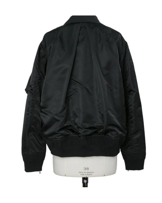 Sacai Patchwork Jacket in Black | Lyst UK