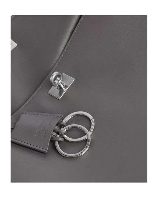 Balenciaga Gray Rodeo Medium Messenger Bag for men