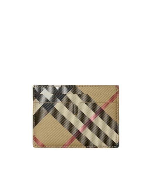 Burberry Natural Nova Check Card Holder for men