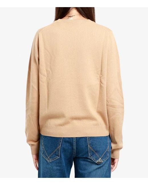 N°21 Natural Logo Embossed Crewneck Jumper