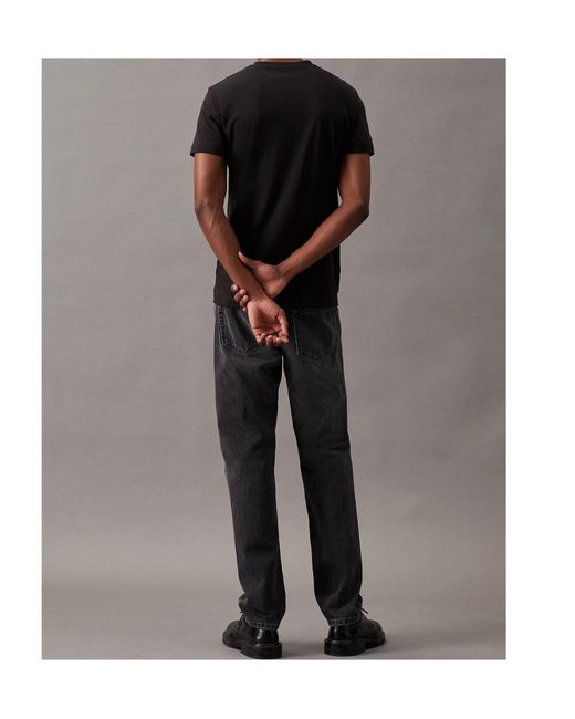 Calvin Klein Black Slim Monogram T-Shirt for men