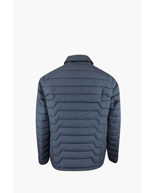 Boss Blue Long-Sleeved Cotton-Padded Jacket for men