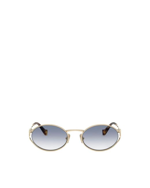 Miu Miu White Metal Sunglasses