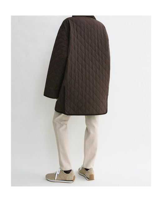 Totême Black Totême Diamond-Quilted Buttoned Jacket