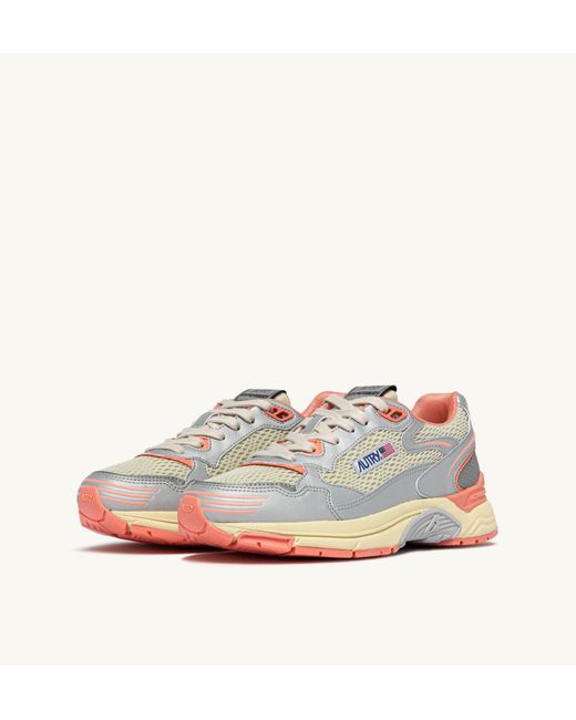 Autry White Hyperway Mesh Panel Sneakers