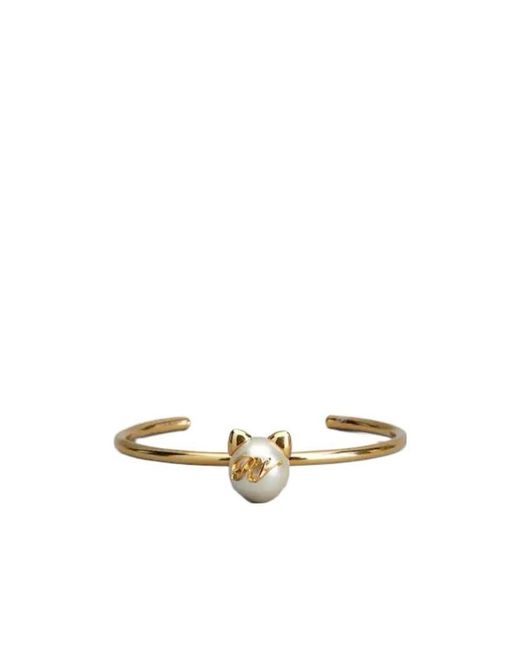 Roger Vivier Metallic Pearl Cat Bracelet