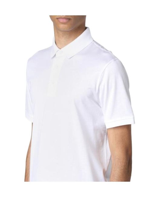 Emporio Armani White Asv Jersey Polo Shirt for men