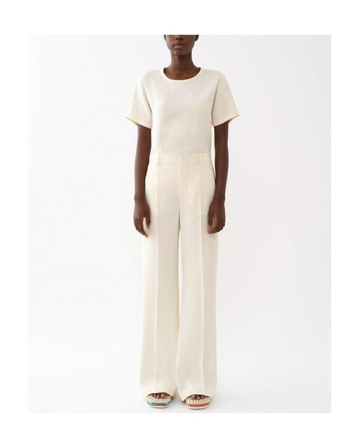 Chloé Natural Item O-Neck Short-Sleeved T-Shirt