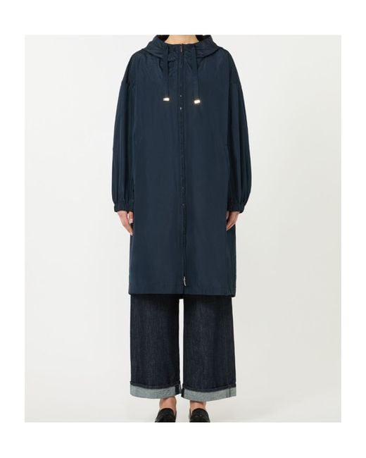 Max Mara Blue The Cube Deserto Hooded Parka