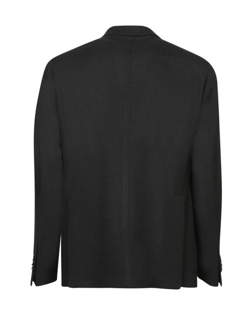 Tagliatore Blue Logo Plaque Double-Breasted Blazer for men