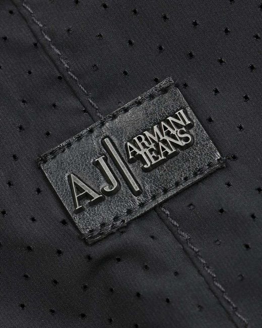Armani Jeans Black Hooded Casual Jacket for men