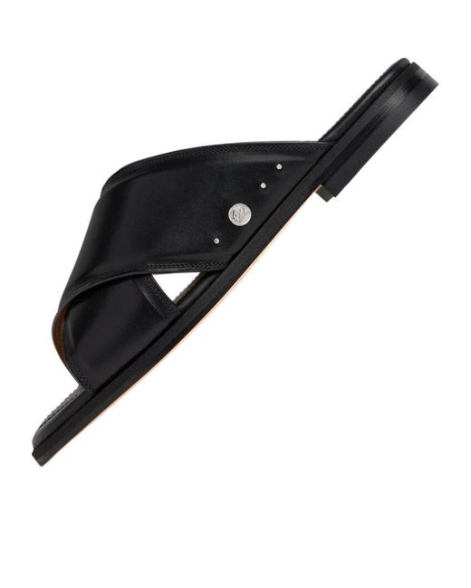 Maison Margiela Black Tabi Cross-Over Slides for men