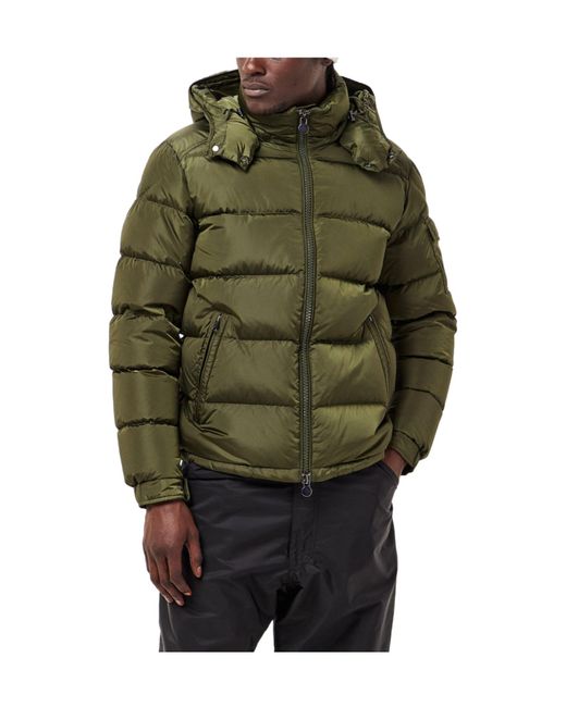 Moncler Green Short Down Jacket for men