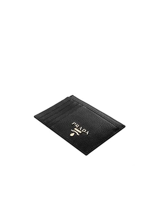Prada Black Logo Card Holder