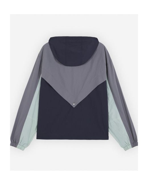 Maison Kitsuné Blue Technical Windbreaker Jacket for men