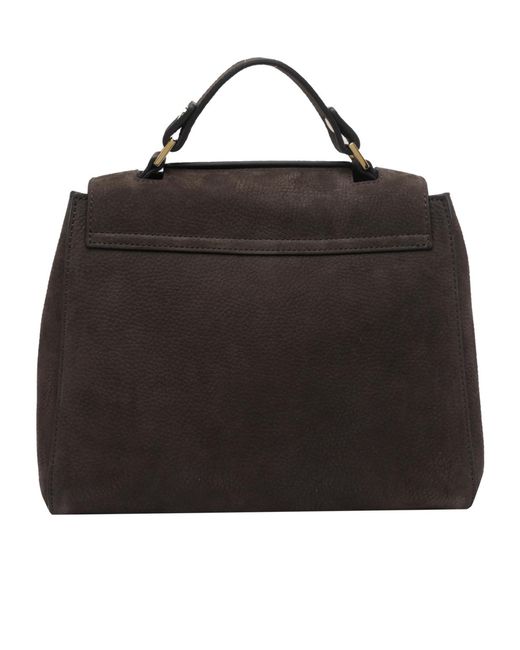Orciani Black Sveva Top Handle Shoulder Bag