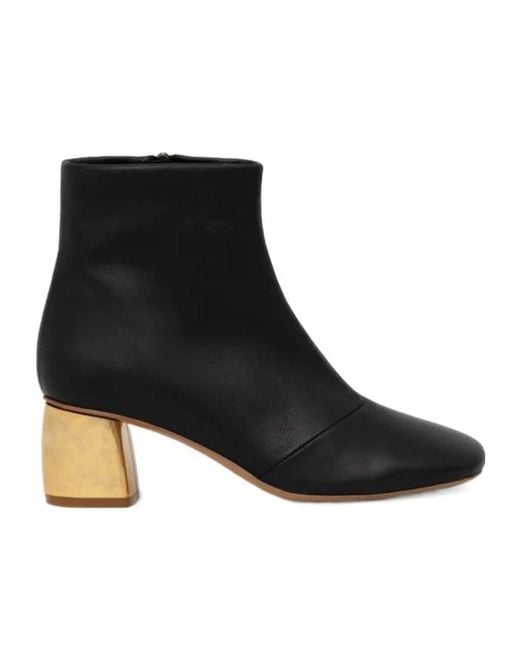 Forte_forte Black 55Mm Leather Ankle Boots