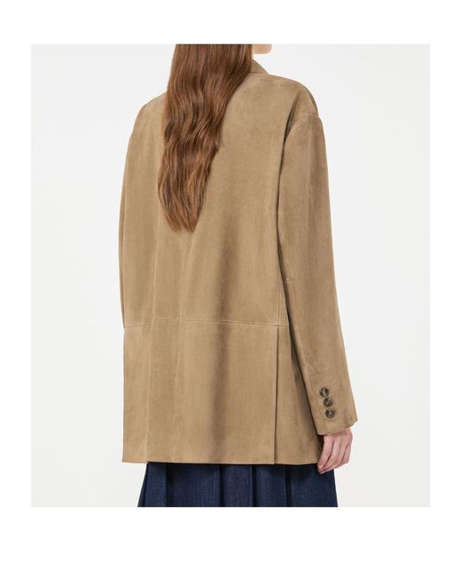 Weekend by Maxmara Brown Cedro Single-Breasted Blazer