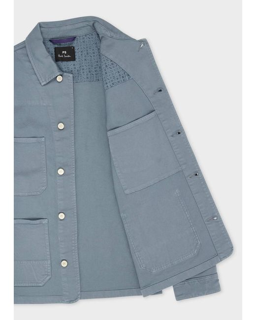 Paul Smith Blue Patch Pocket Chore Jacket for men