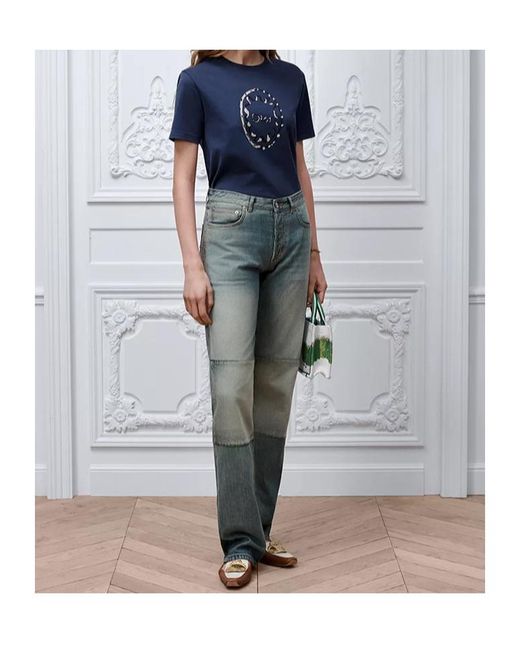 Dior Blue Fitted T-Shirt