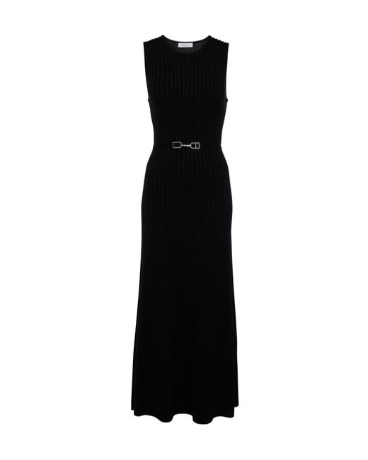 Gabriela Hearst Black Meier Wool And Cashmere Maxi Dress