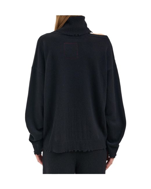 Uma Wang Blue Turtleneck Sweater