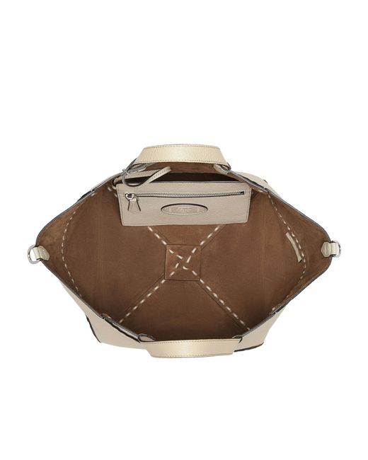 Fendi Natural Selleria Bag With 386 Hand-Sewn Topstitches for men