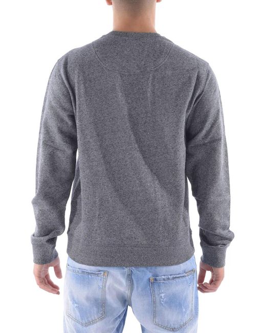 KENZO Gray Printed Pattern Sweater for men