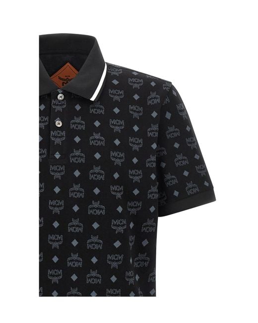 MCM Black Press Polo Shirt for men