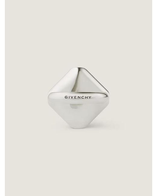 Givenchy White Shimmering Crystal Ring