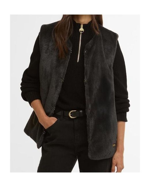 Barbour Black Sleeveless Vest
