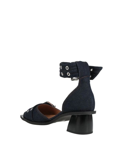 Ganni Black Solid Color Courts
