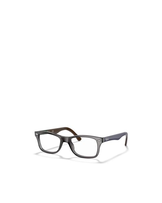 Ray-Ban White Geometric Flat Mirror for men