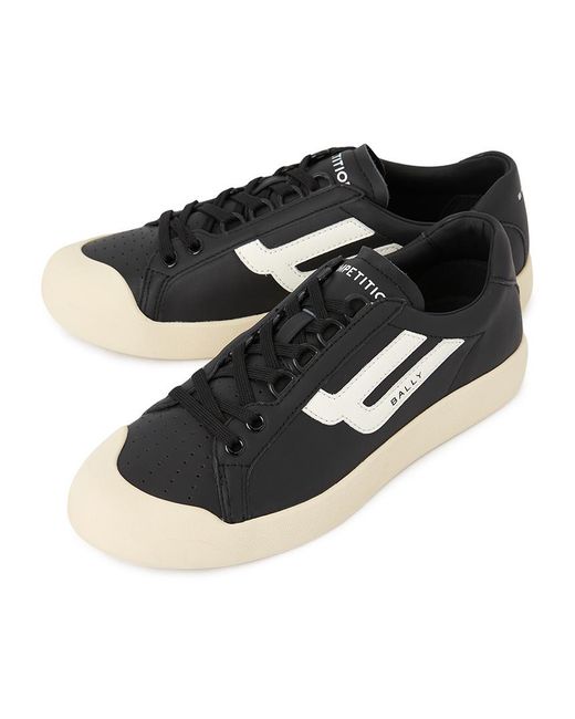 Bally Black Round-Toe Sneakers for men