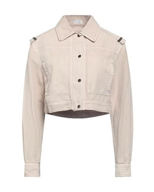 Brunello Cucinelli Natural Color-Washed Denim Jacket