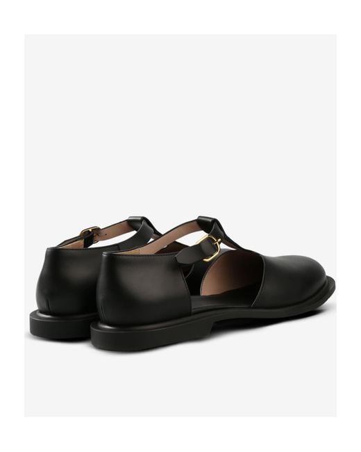 The Row Black Nic Loafers