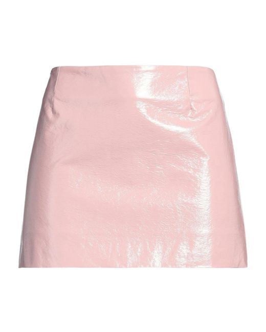 Dolce & Gabbana Pink Solid-Color A-Line Skirt