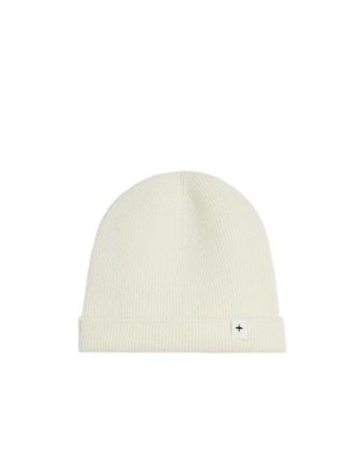 Jil Sander White Knitted Rib Hat