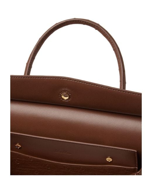 Loro Piana Brown Loom Bag L25