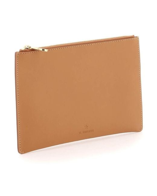 Il Bisonte Brown Classic Zip Wallet