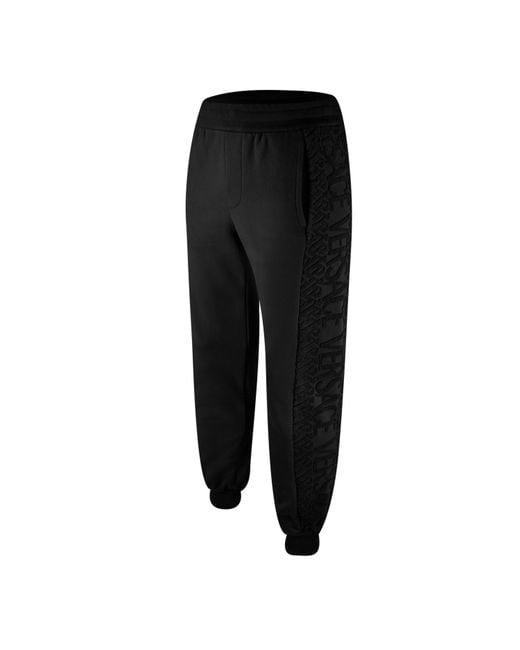 Versace Black Cuffed Sweatpants for men
