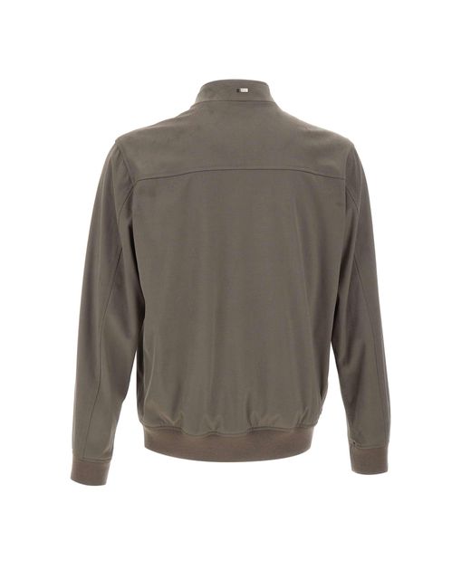 Herno Gray Resort Bomber Jacket for men