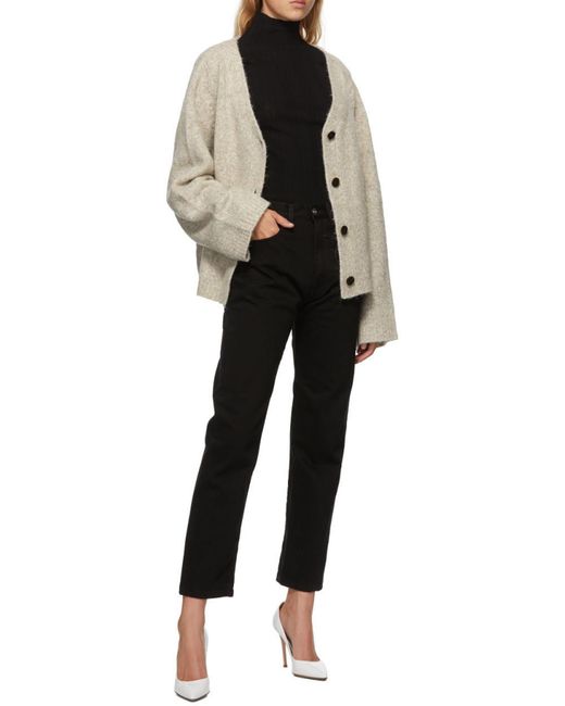 Totême Black High-Rise Jeans