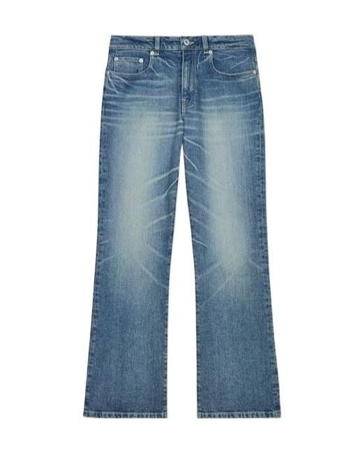 KENZO Blue Bara Cropped Denim Jeans