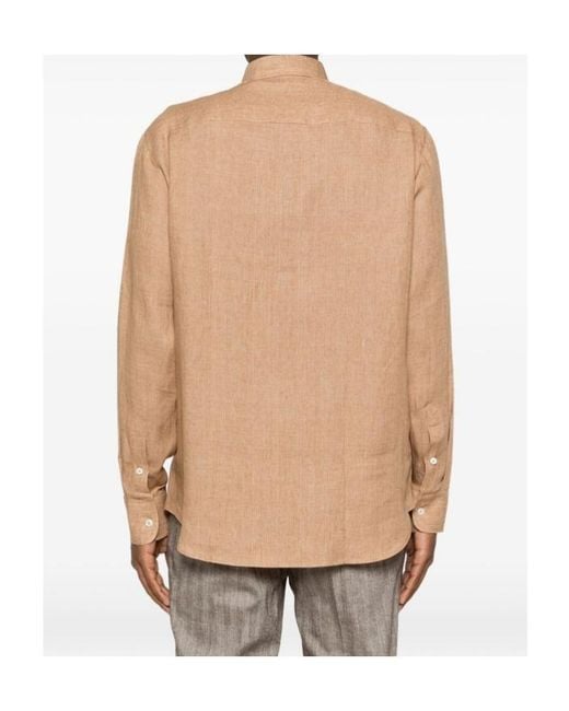 Brioni Natural Long Sleeve Shirt for men