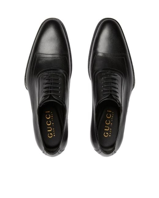 Gucci Black Lace-Up Shoes for men