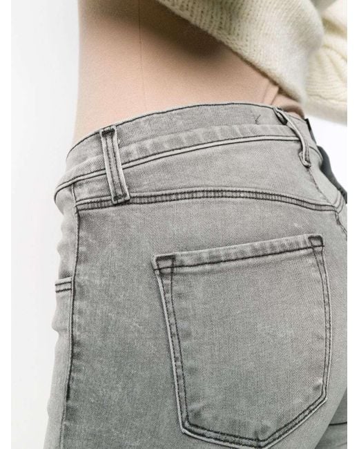 J Brand Gray Flared Jeans