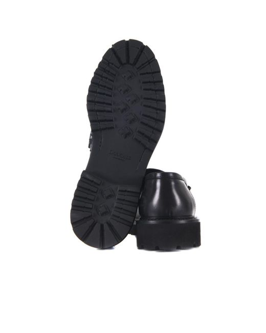 Doucal's Black Penny Slip-On Loafers for men